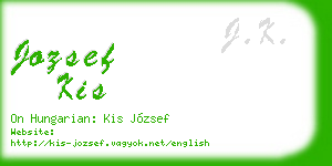 jozsef kis business card