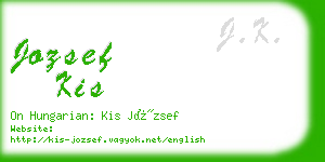 jozsef kis business card